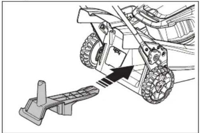 HUSQVARNA LC 353iV - Pour assembler l'obturateur du broyeur (accessoire) - 1