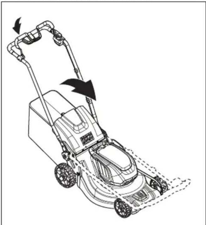 HUSQVARNA LC 353iV - Colocar o produto na posição de transporte - 2