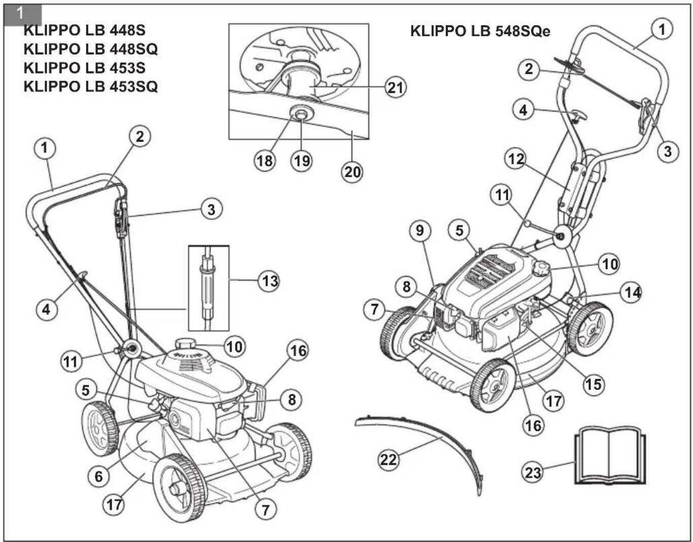 HUSQVARNA KLIPPO LB 448S - 1