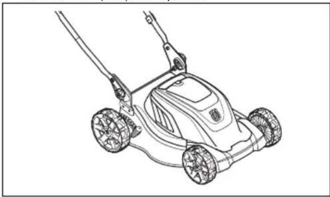 HUSQVARNA LC 141iV - Pentru a așeza produsul în poziția de funcționare - 1