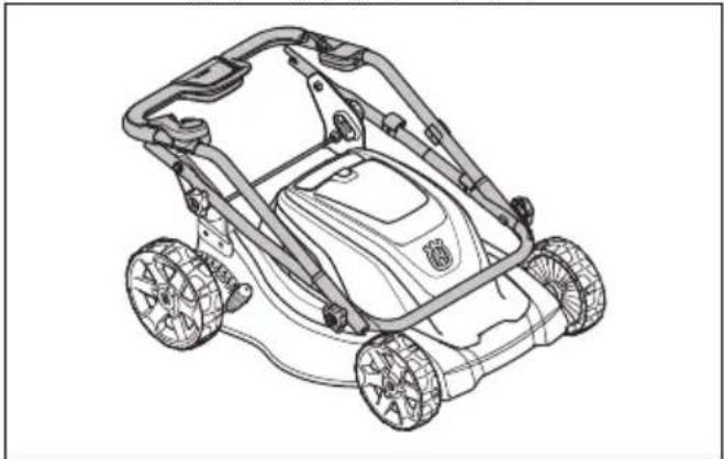 HUSQVARNA LC 141iV - Ρύθμιση του προϊόντος στη θέση μεταφοράς - 3