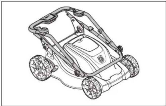 HUSQVARNA LC 141iV - Produkta novietošana transportēšanas pozīcijā - 3