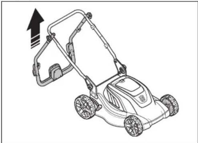 HUSQVARNA LC 141iV - Встановлення виробу в положення для експлуатації - 3