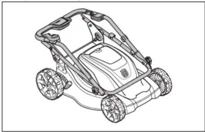 HUSQVARNA LC 141iV - Asezați produsul în poziția pentru transport - 3