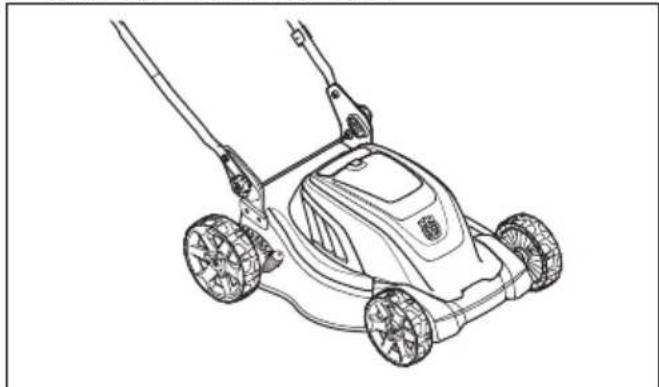 HUSQVARNA LC 141iV - Para colocar o produto na posição de funcionamento - 1