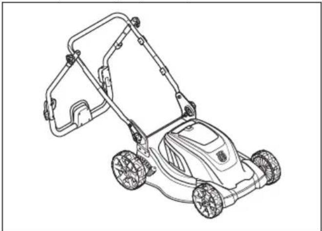 HUSQVARNA LC 141iV - Product in de transportstand zetten - 1