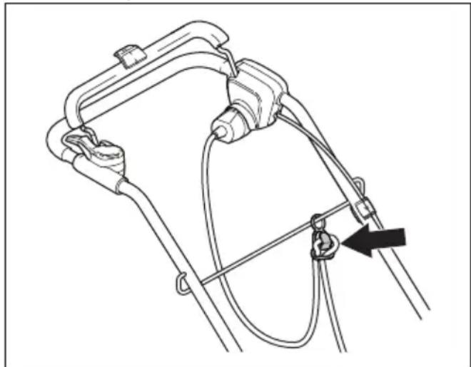 HUSQVARNA LC 141iV - Başlatma engelleyicinin kontrol edilmesi - 2