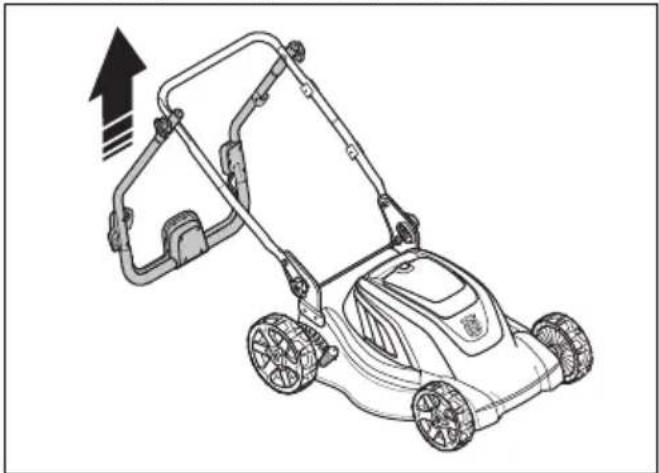 HUSQVARNA LC 141iV - Para colocar o produto na posição de funcionamento - 3