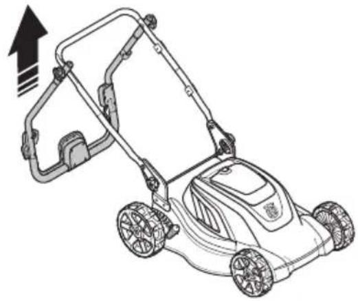 HUSQVARNA LC 141iV - Toote seadmine tööasendisse - 3