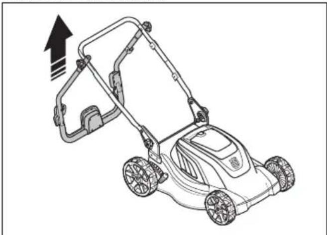 HUSQVARNA LC 141iV - 将产品设置在工作位置 - 3