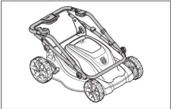HUSQVARNA LC 141iV - Per predisporre il prodotto in posizione di trasporto - 3
