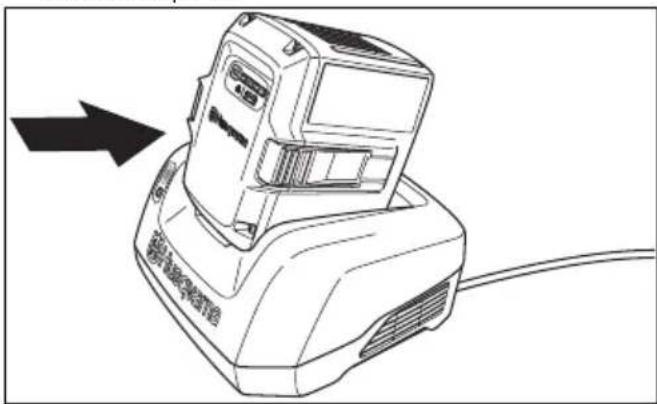 HUSQVARNA LC 141iV - Зарядка аккумулятора - 2