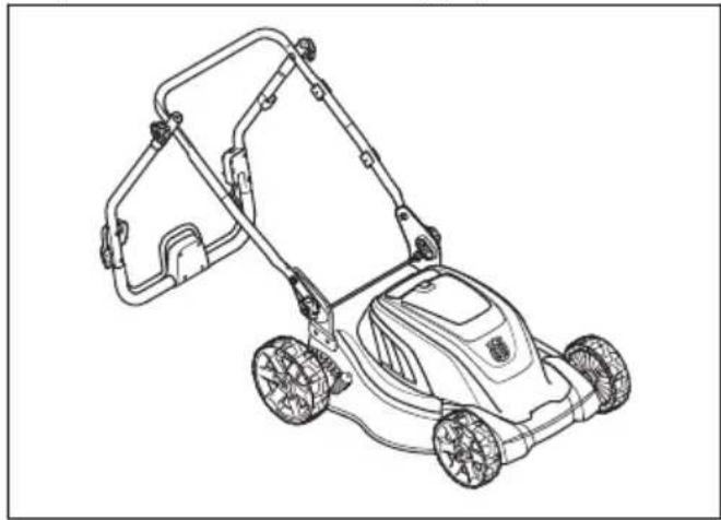 HUSQVARNA LC 141iV - За задаване на продукта в положение за транспортиране - 1