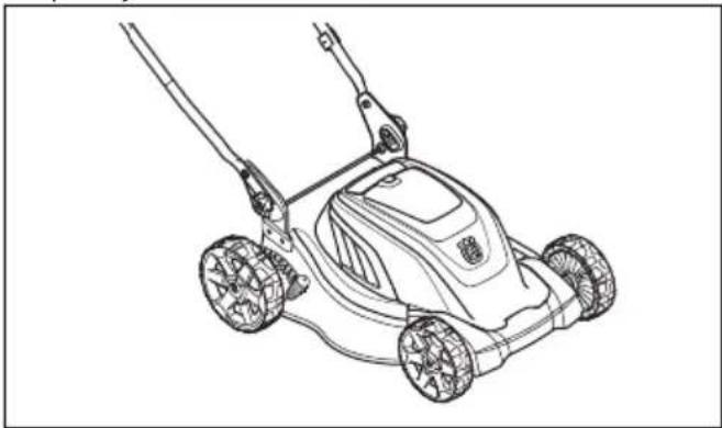 HUSQVARNA LC 141iV - Izstrādājuma novietošana darbības pozīcijā - 1