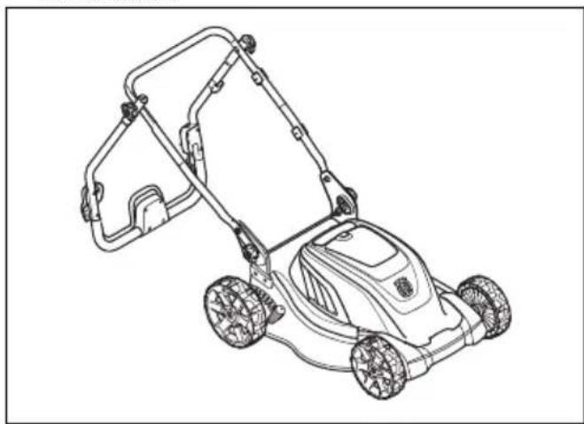 HUSQVARNA LC 141iV - To set the product in transport position - 1