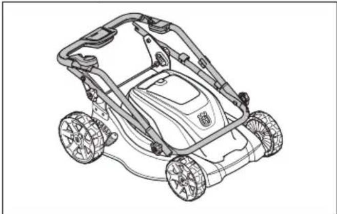 HUSQVARNA LC 141iV - Para ajustar el producto en la posición de transporte - 3