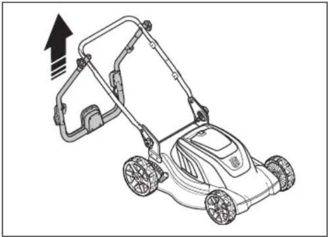 HUSQVARNA LC 141iV - Per fissare il prodotto in posizione di funzionamento - 3