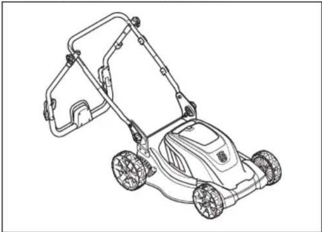 HUSQVARNA LC 141iV - Sådan sættes produktet i transportposition - 1
