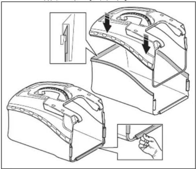 HUSQVARNA LC 141iV - Συναρμολόγηση του συλλέκτη χόρτου - 2