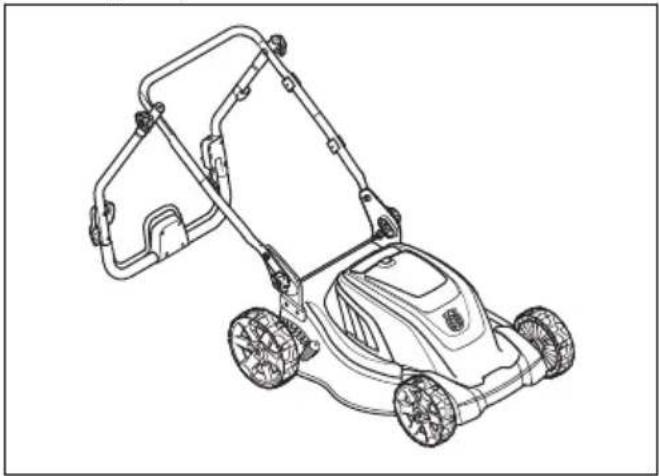 HUSQVARNA LC 141iV - Ustawienie kosiarki w pozycji transportowej - 1