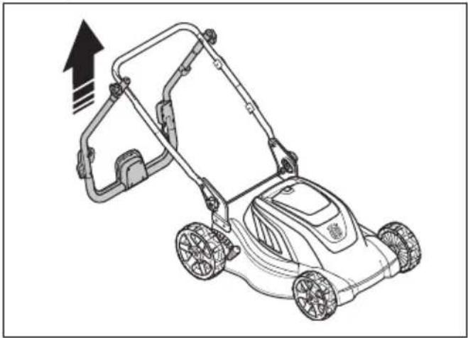 HUSQVARNA LC 141iV - So bringen Sie das Gerät in die Betriebsposition - 3