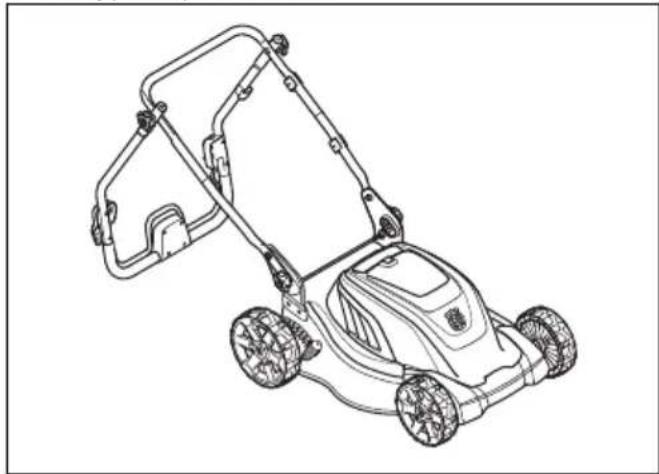 HUSQVARNA LC 141iV - Nastavitev kosilnice v transportni položaj - 1