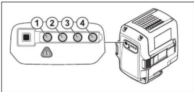 HUSQVARNA LC 141iV - Batteristatus - 1