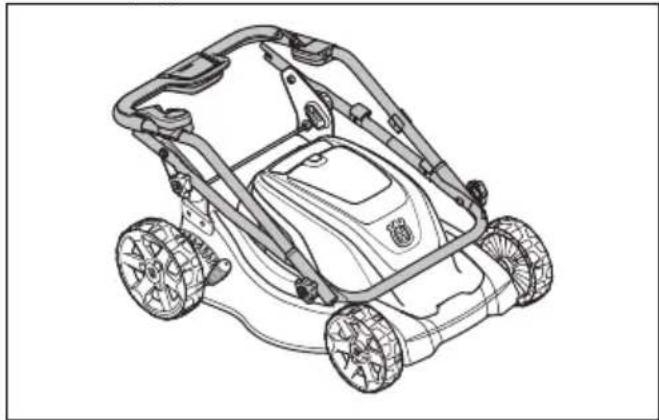 HUSQVARNA LC 141iV - Pour régler le produit en position de transport - 3