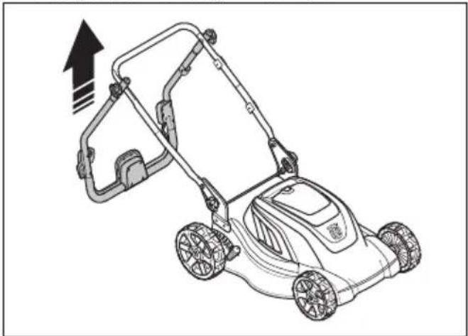 HUSQVARNA LC 141iV - Tuotteen asettaminen käyttöasentoon - 3