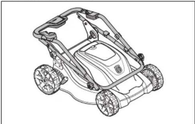 HUSQVARNA LC 141iV - To set the product in transport position - 3