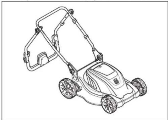 HUSQVARNA LC 141iV - Tuotteen asettaminen kuljetusasentoon - 1