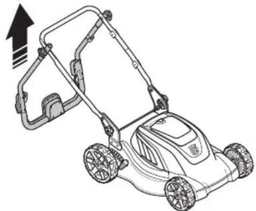 HUSQVARNA LC 141iV - Ustawienie kosiarki w pozycji roboczej - 3