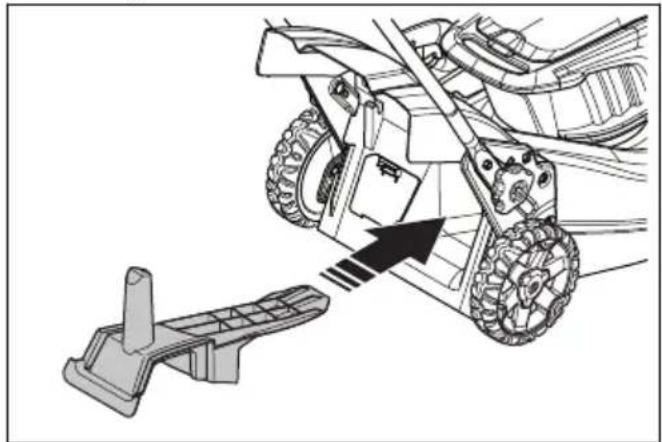HUSQVARNA LC 247iX - Montar o tampão de trituração (accessório) - 1
