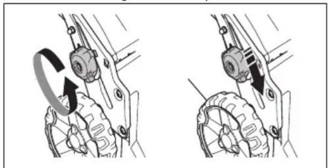 HUSQVARNA LC 247iX - To adjust the handle - 1