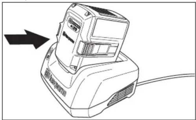 HUSQVARNA LC 247iX - Ladowanie akumulatora - 2