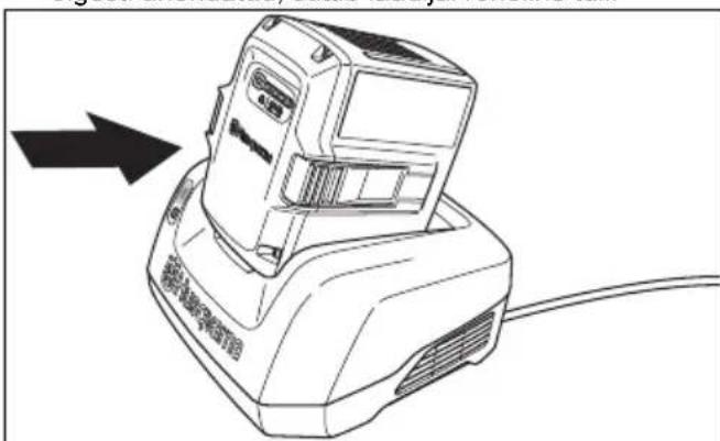 HUSQVARNA LC 247iX - Aku laadimine - 2