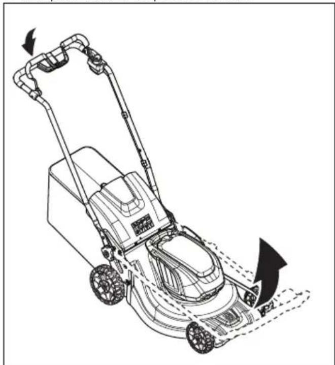 HUSQVARNA LC 247iX - Ajuste del producto en la posicion de trabajo - 1