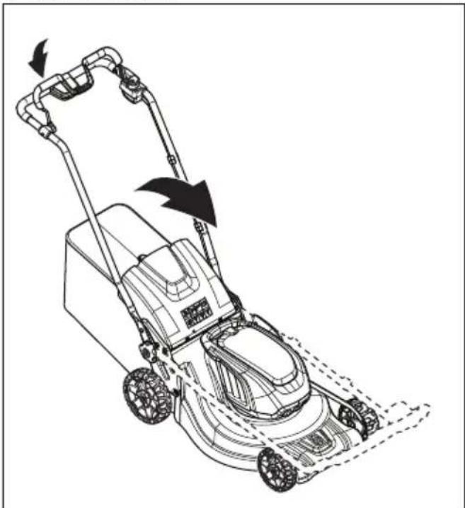HUSQVARNA LC 247iX - Tuotteen asettaminen kuljetusasentoon - 2