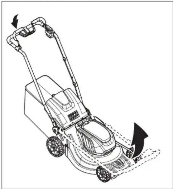 HUSQVARNA LC 247iX - Tuotteen asettaminen käytöasentoon - 1