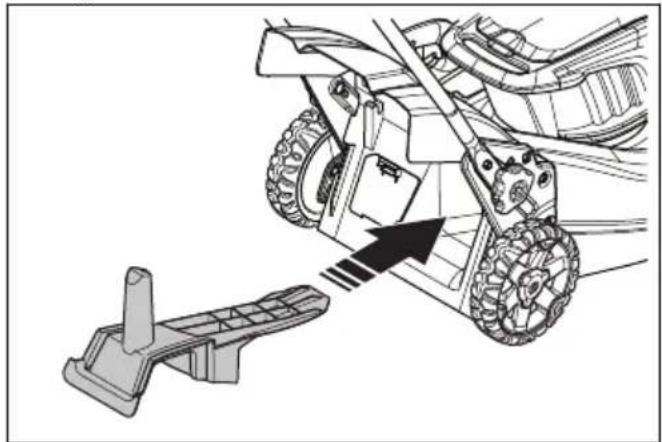 HUSQVARNA LC 247iX - Pour assembler l'obturateur du broyeur (accessoire) - 1