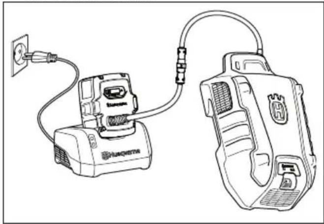 HUSQVARNA LC 551iV - 为多电池充电 - 1