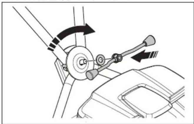 HUSQVARNA LC 551iV - Kahvan asentaminen (LB 548i, LB 553iV) - 2