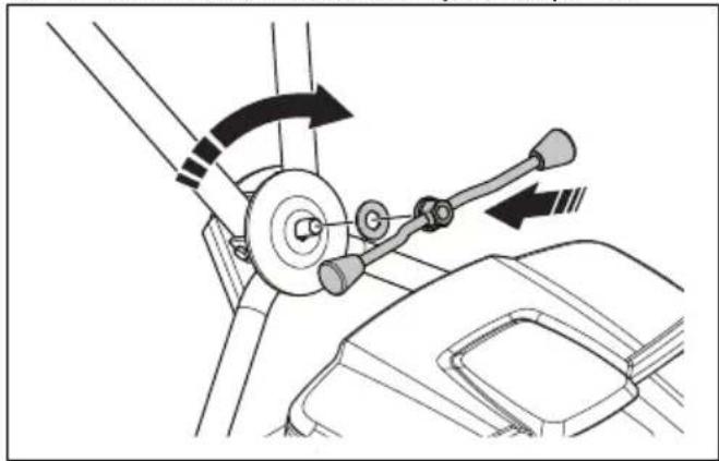 HUSQVARNA LC 551iV - Montar o punho (LB 548i, LB 553iV) - 2