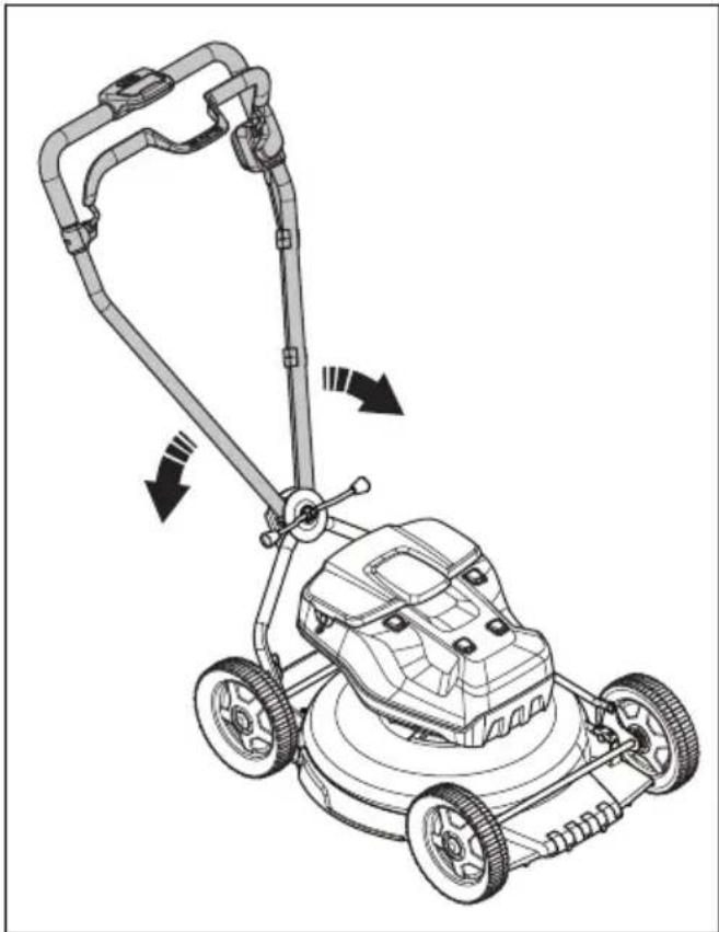 HUSQVARNA LC 551iV - ハンドルの組み立て (LB 548i, LB 553iV) - 3