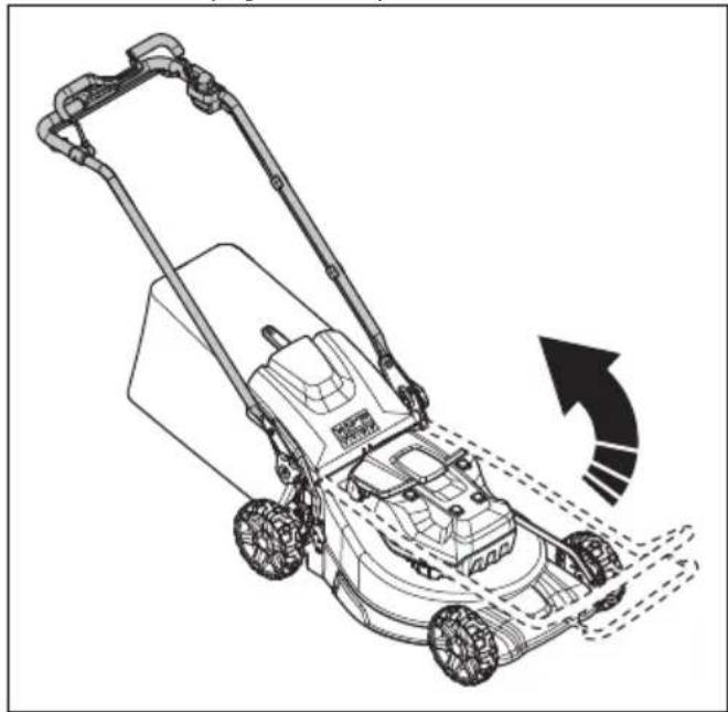HUSQVARNA LC 551iV - Fissaggio del prodotto in posizione di funzionamento (LC 551iV) - 1