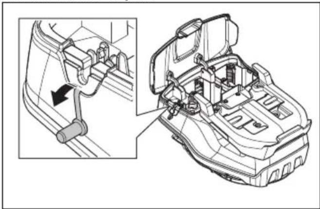 HUSQVARNA LC 551iV - Pour installer et retirer la batterie multiple (accessoire) - 4