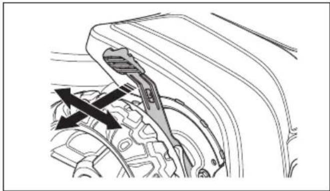 HUSQVARNA LC 551iV - Ajuste de la altura de corte (LB 548i, LC 551iV) - 1