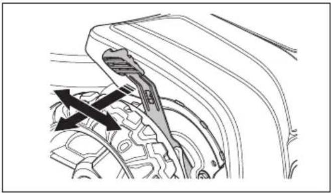 HUSQVARNA LC 551iV - Pentru a seta înălțimea de tăiere (LB 548i, LC 551iV) - 1