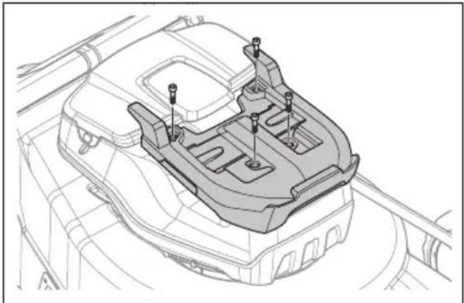 HUSQVARNA LC 551iV - Pentru a instala și demonta bateria multiplă (accesoriu) - 2
