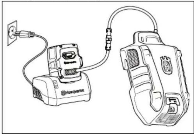 HUSQVARNA LC 551iV - Carica della batteria multipla - 1